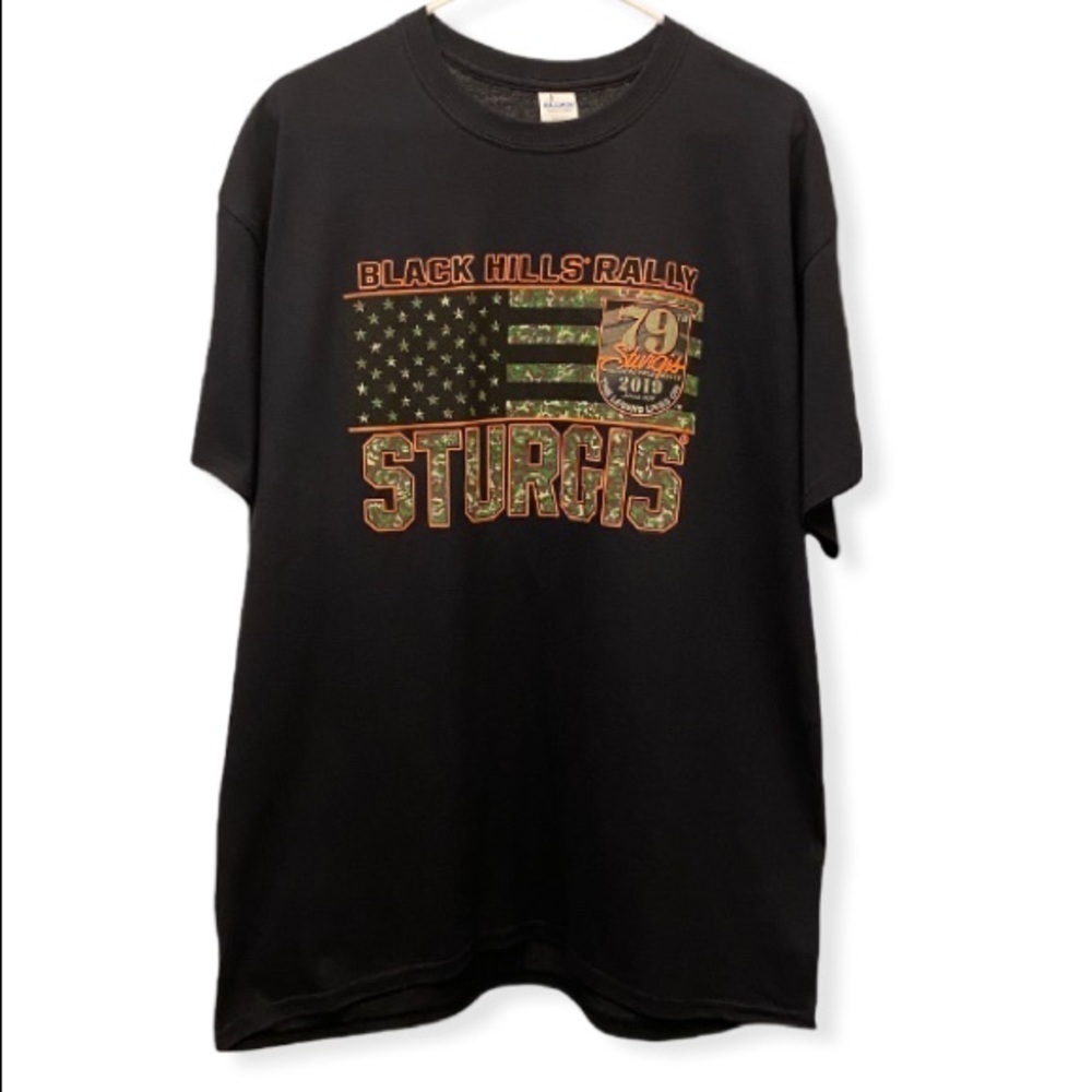 STURGIS NWT 2019 T Shirt Black Hills Motorcycle 79th Rally XL New W/Tags